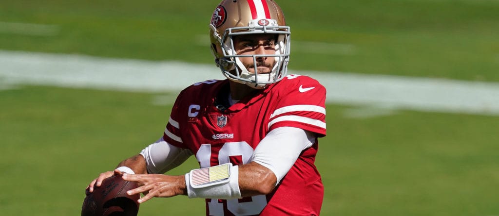 lookahead lines NFL Week 8 sports betting Garoppolo