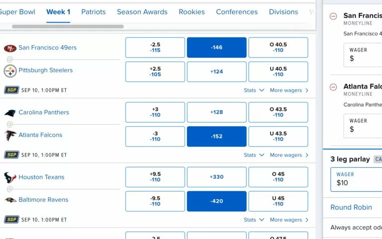 Free parlay calculator sports betting