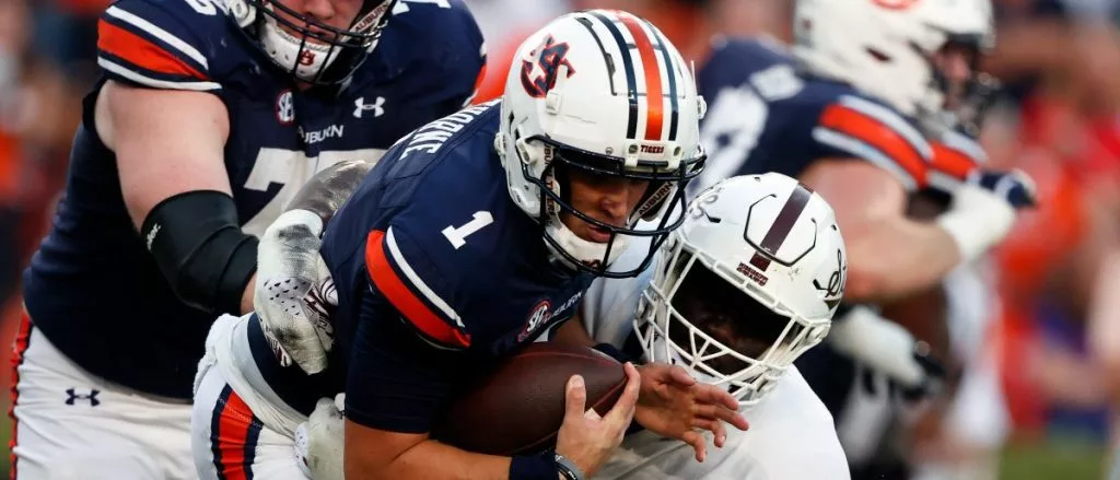 college football upset