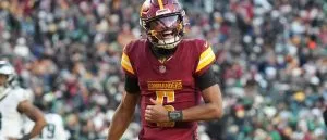 Jayden Daniels NFL Player Props, Anytime Touchdown Odds, Picks: Eagles-Commanders NFC Championship