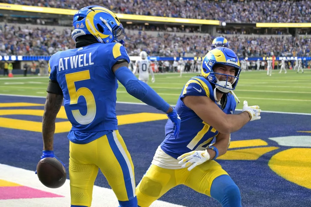 Tutu Atwell of the Los Angeles Rams