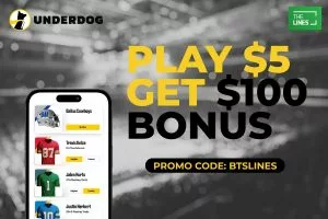 Play $5 Get $100 Bonus on Seahawks @ Commanders: Use Underdog Code BTSLINES