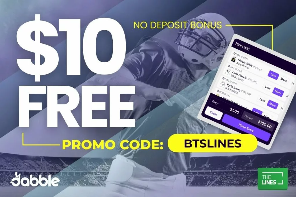 $10 Free No Deposit Bonus on Raiders @ Broncos NFL Use Dabble Code BTSLINES
