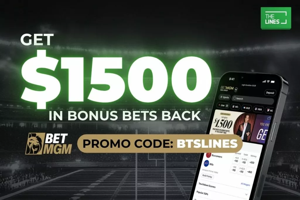 Week 12 NFL Weekend BetMGM Promo Code BTSLINES: Get $1,500 in bonuses