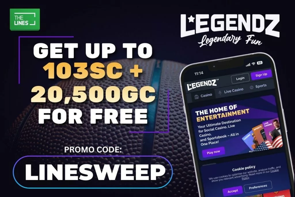 Get up to 103 SC + 20,500 GC for FREE on Bulls vs Bucks NBA Use Legendz Code LINESWEEP