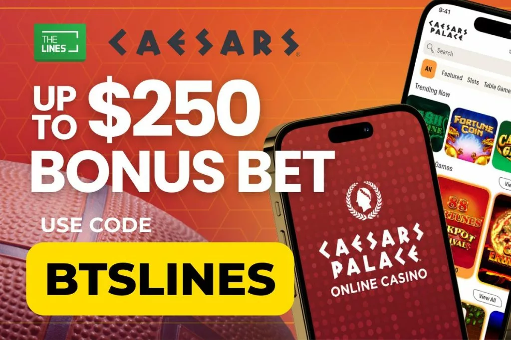 Up to $250 Bonus Bet on Bulls vs Raptors NBA Use Caesars Code BTSLINES
