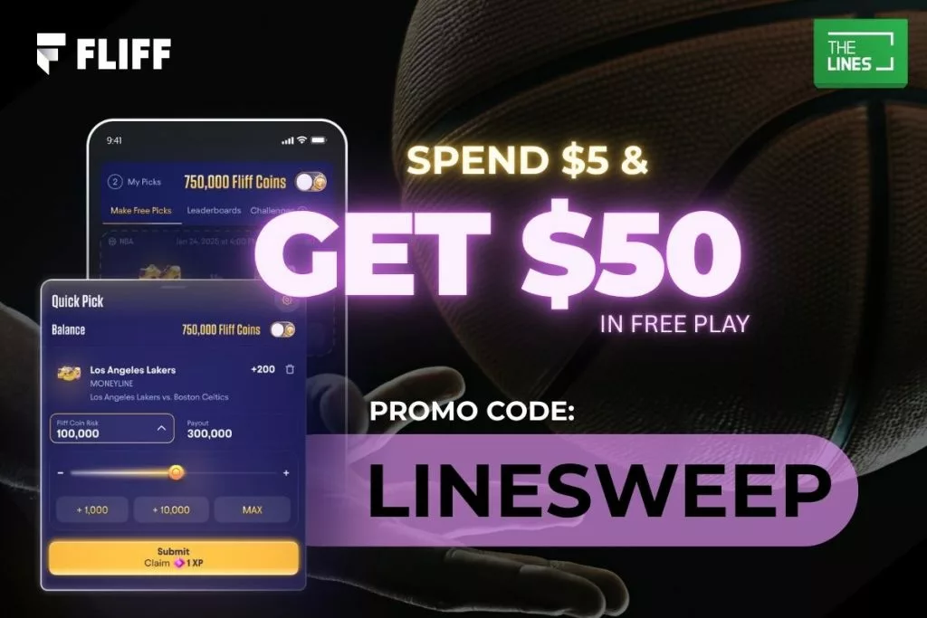 Spend $5 Get $50 in Free Play, Plus a 100% Match Up To $100 on Spurs vs Thunder NBA: Use Fliff Code LINESWEEP