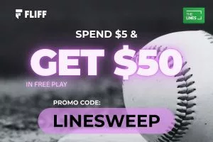Spend $5 Get $50 in Free Play, Plus a 100% Match Up To $100 on Astros vs Padres MLB: Use Fliff Code LINESWEEP