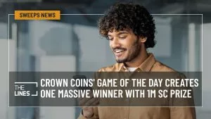Crown Coins' Game of the Day Creates One Massive Winner With 1M SC Prize