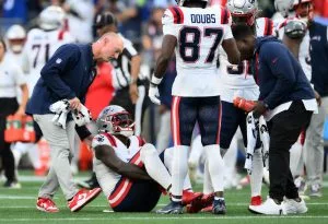 Patriots WR A.J. Brown Exits Opener With Ankle Injury