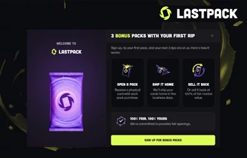 lastpack mystery boxes welcome promo