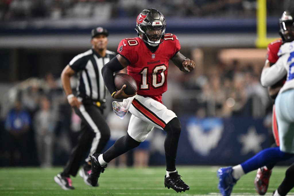 Rookie QB Jalon Daniels makes history in Tampa win over Dallas. He became the first undrafted rookie to win for a winless team since the common draft era began in 1967.