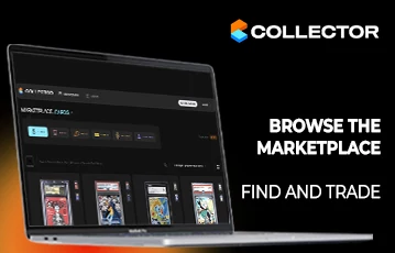 Collector Crypt marketplace interface displaying trading cards