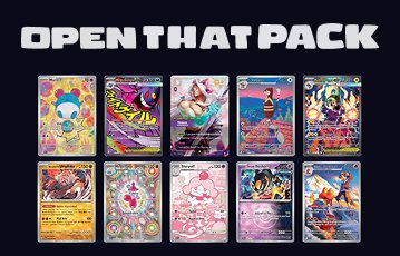 OpenThatPack Pokémon card pack opening display
