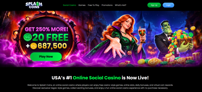 Splash Coins Casino Pros and Cons Homepage