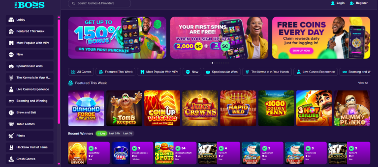 TheBoss Casino Pros and Cons Homepage