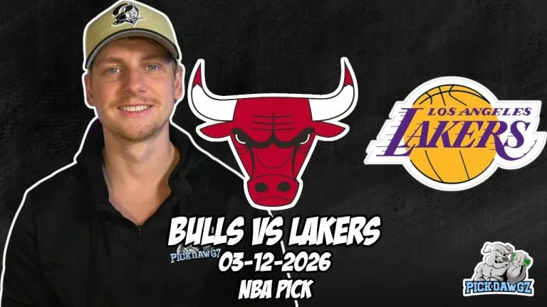 Video: Chicago Bulls vs Los Angeles Lakers 3/12/26 NBA Free Picks & Prediction | NBA Betting Tips