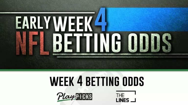Video: Early Week 4 NFL Odds & Lines | Betting Odds for DraftKings & William Hill Sportsbooks