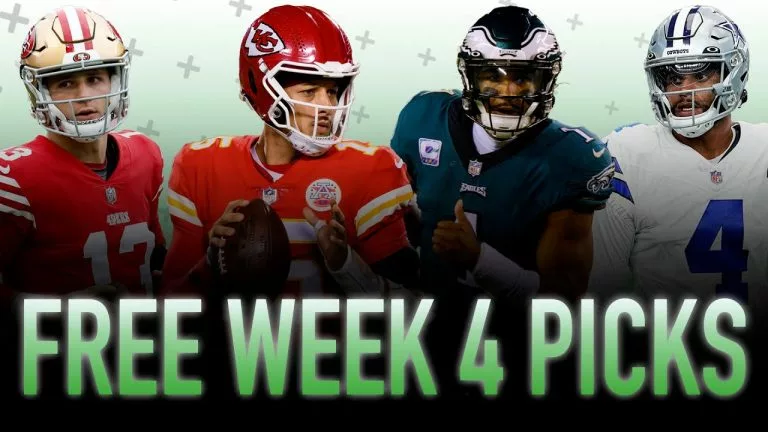 Video: Free NFL Picks and Predictions (Week 4) | NFL Free Picks Today | THE LINES #267