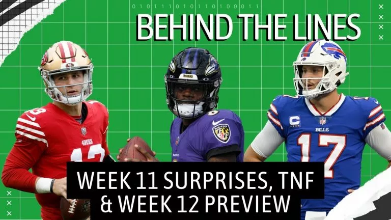 Video: NFL Early Week 12 Opening Odds | Behind the Lines with BetMGM | TNF Lines