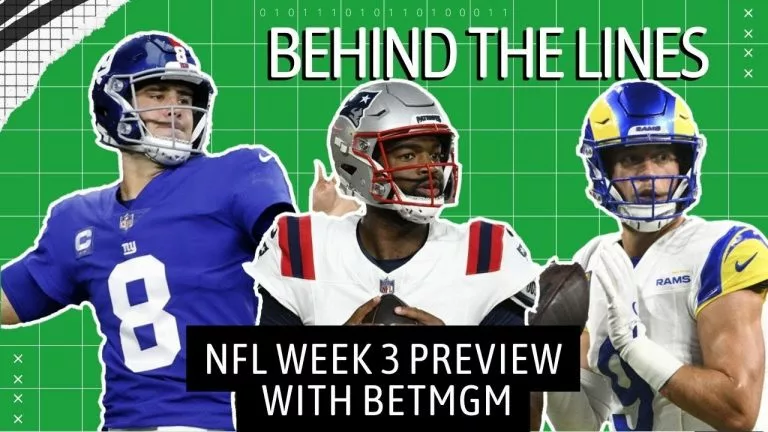 Video: NFL Early Week 3 Opening Odds | Behind the Lines with BetMGM | TNF Lines