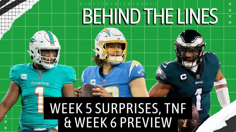 Video: NFL Early Week 6 Opening Odds | Behind the Lines with BetMGM | TNF Lines